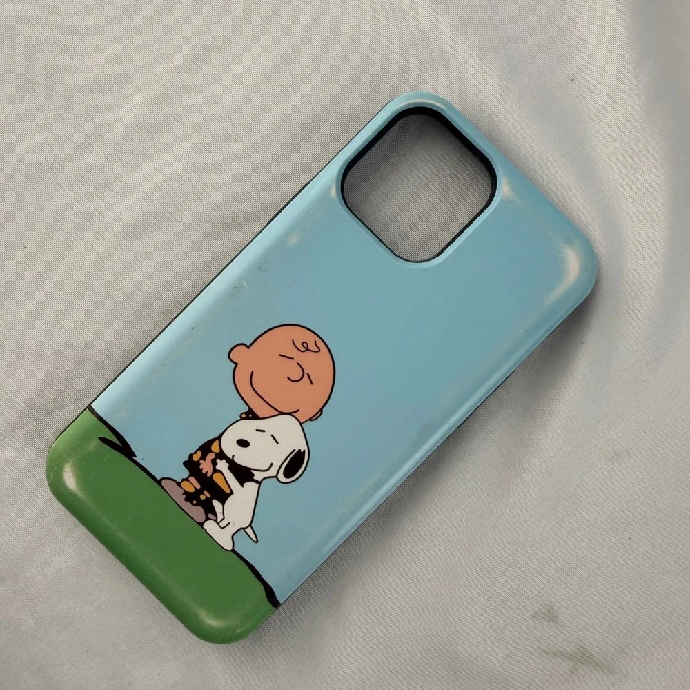 Charlie Brown‎ & Snoopy iPhone Case Light Blue Green Phone Cover